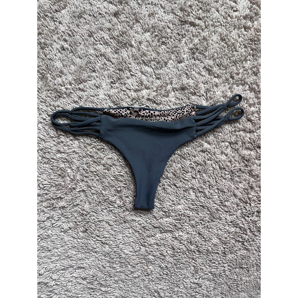 Acacia Swimwear Maui Bikini Bottom in Charcoal (Gray) Size PETITE